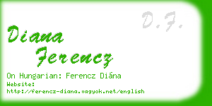 diana ferencz business card